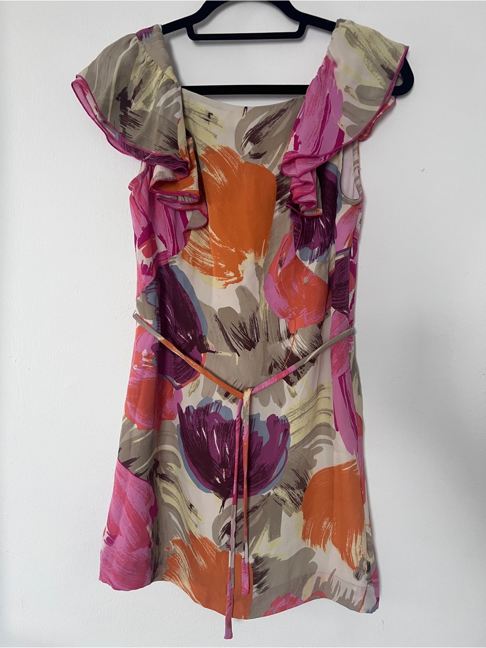 BCBGMaxAzria silk floral mini dress